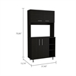 Boahaus Rouen Pantry (Black Wengue)