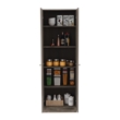 Boahaus Cayenne Storage Cabinet (Dark Brown / Black Wengue)
