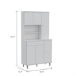 Boahaus Orange Pantry (White)