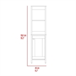 Boahaus Morden Tall Linen Cabinet (Gray)
