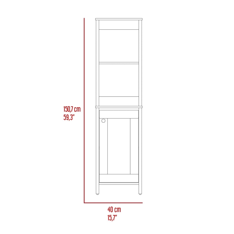 Boahaus Morden Tall Linen Cabinet (Multi-color)