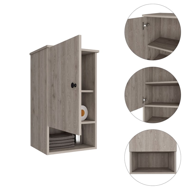 Boahaus Almada Medicine Cabinet  (Gray)