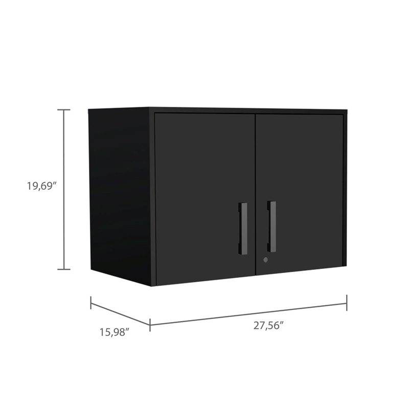 Boahaus Bucheon Wall Cabinet  (Black)