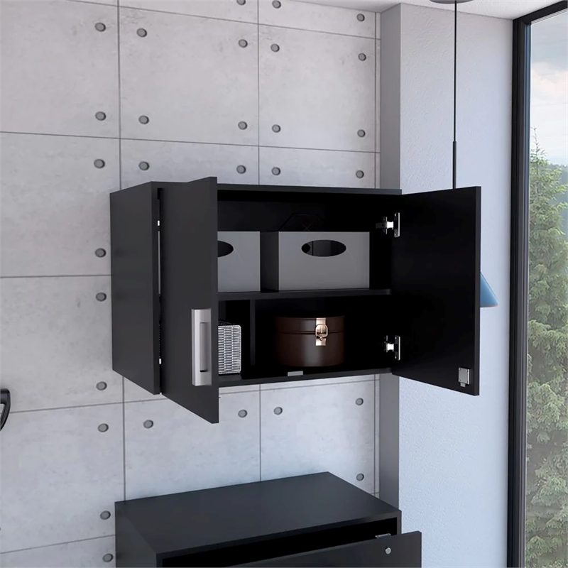 Boahaus Bucheon Wall Cabinet  (Black)