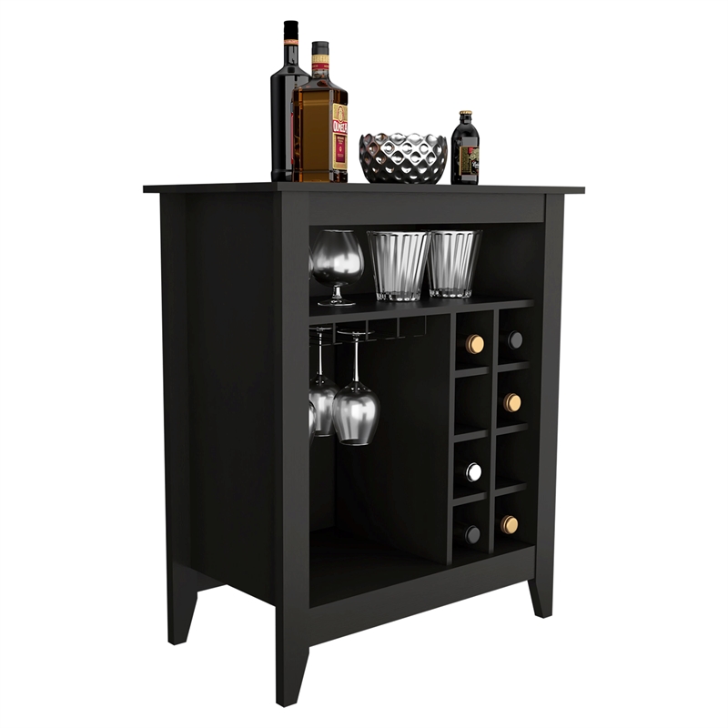 Boahaus Gibraltar Bar Cabinet (Black Wengue)