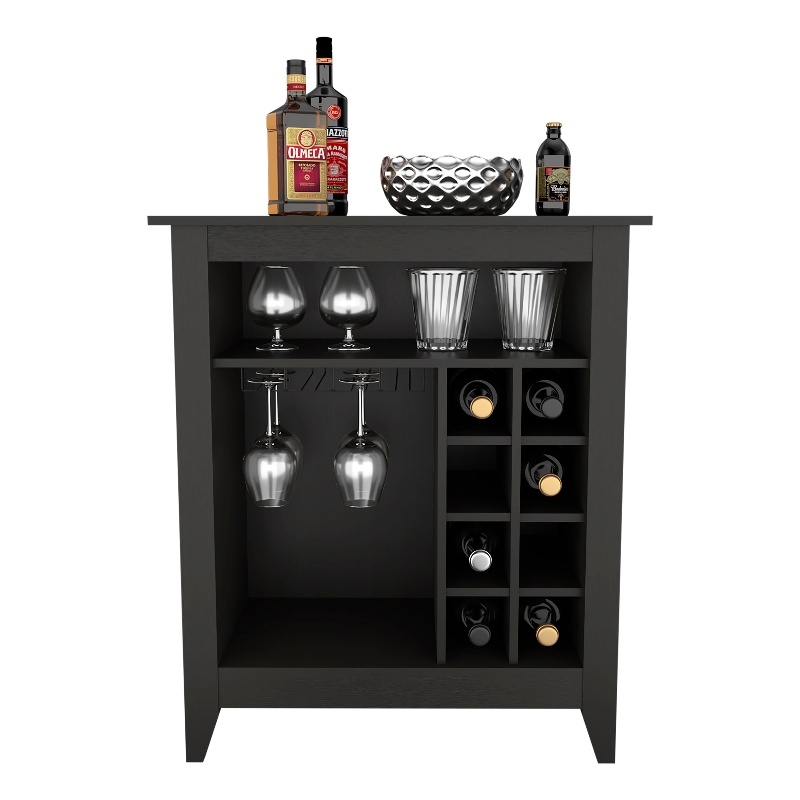 Boahaus Gibraltar Bar Cabinet (Black Wengue)