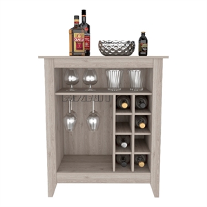 Boahaus Gibraltar Bar Cabinet (Light Gray)