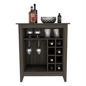 Boahaus Gibraltar Bar Cabinet (Carbon Espresso)