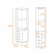 Boahaus Doncaster Bar Cabinet (Black Wengue/Pine)