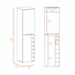 Boahaus Winchester Bar Cabinet (Black Wengue)