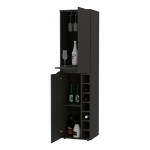 Boahaus Winchester Bar Cabinet (Black Wengue)