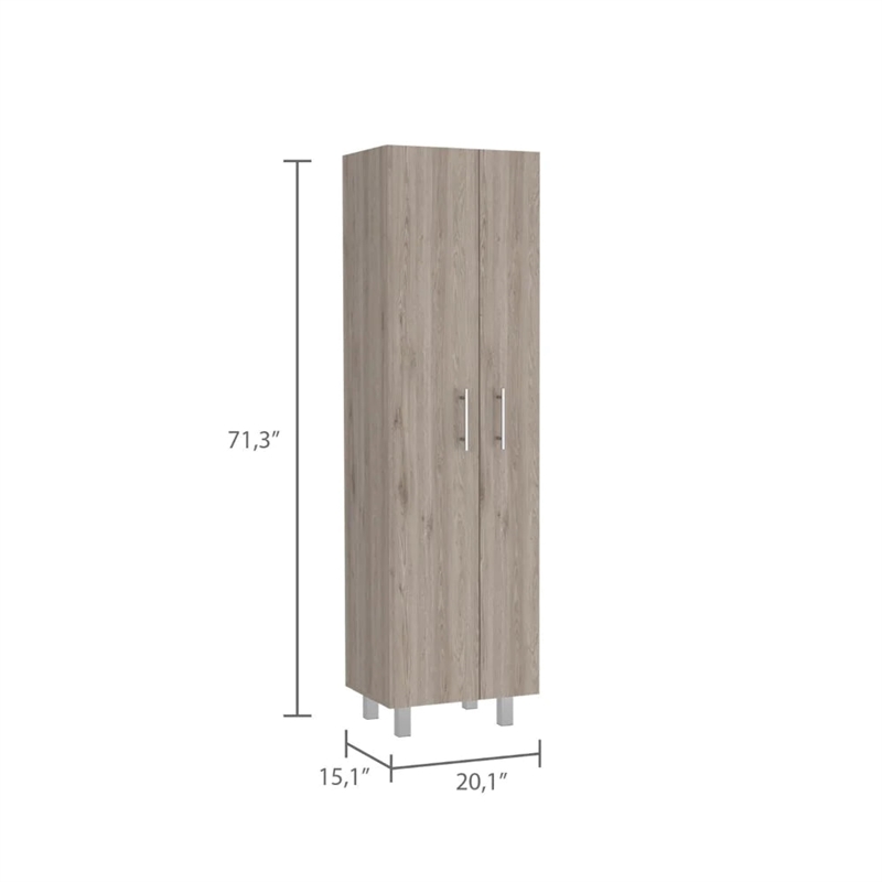 Boahaus Bullita Pantry (Light Gray / White)
