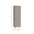 Boahaus Bullita Pantry (Light Gray / White)