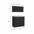 Boahaus Montauban Cabinet Set (Black Wengue)