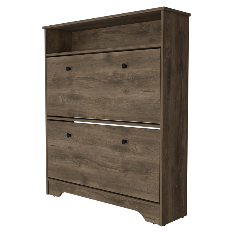 Boahaus Santonum Shoe Rack  (Dark Brown)
