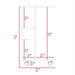 Boahaus Commarque Tray Table (Light Oak)