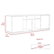 Boahaus Long Beach Tv Stand (Black Wengue)