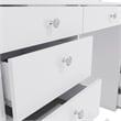 Boahaus Orla EXTRA LARGE Vanity Desk White 11 Drawers Basic Knobs