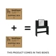 Boahaus Cixi Vanity Desk (Black)