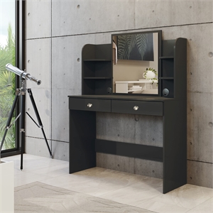 Boahaus Cixi Vanity Desk (Black)