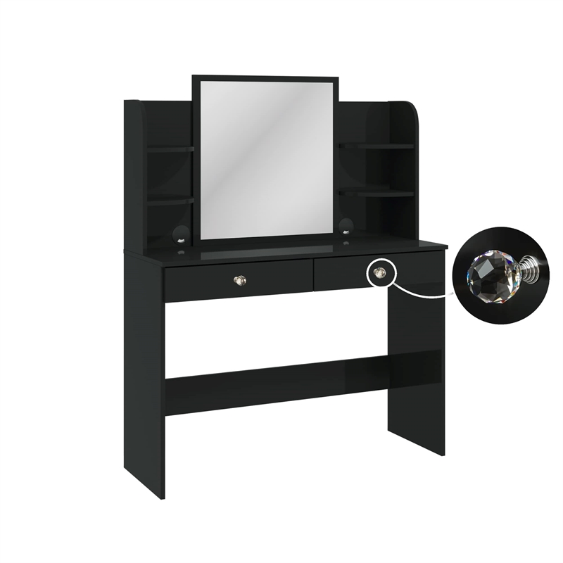 Boahaus Cixi Vanity Desk (Black)