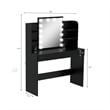 Boahaus Cixi Vanity Desk (Black)