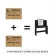 Boahaus Cixi Vanity Desk (Black)