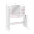 Boahaus Sophie Vanity Desk with Lights (Black)