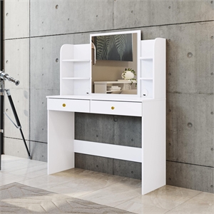 Boahaus Cixi Vanity Desk (White)