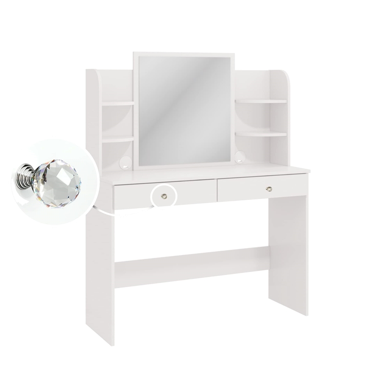 Boahaus Cixi Vanity Desk (White)