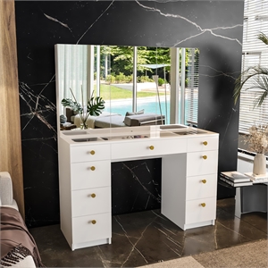 Boahaus Lily Vanity Desk (White)
