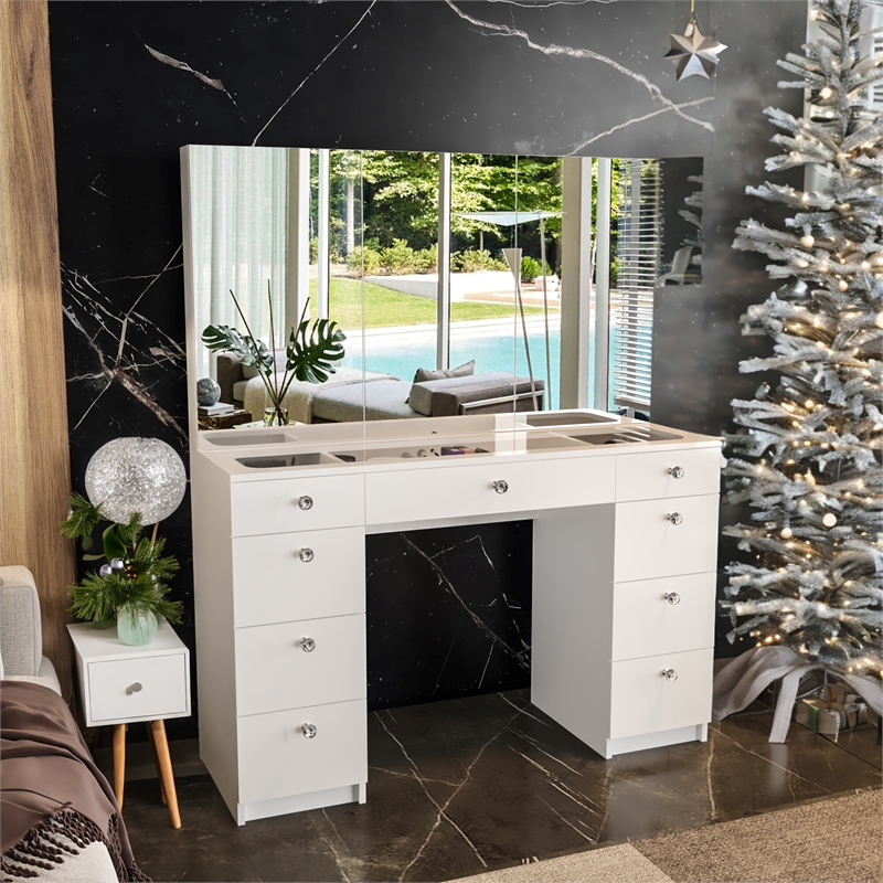 Boahaus Lily Vanity Desk (White)