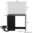 Boahaus Kira Vanity Desk (Black)