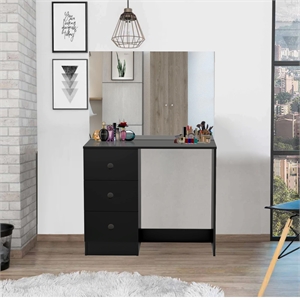 Boahaus Kira Vanity Desk (Black)