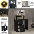 Boahaus Kira Vanity Desk (Black)