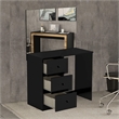 Boahaus Kira Vanity Desk (Black)