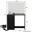Boahaus Amelia Vanity Desk (Black)