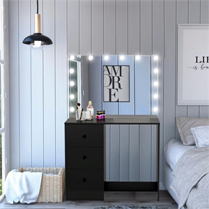 Boahaus Amelia Vanity Desk (Black)