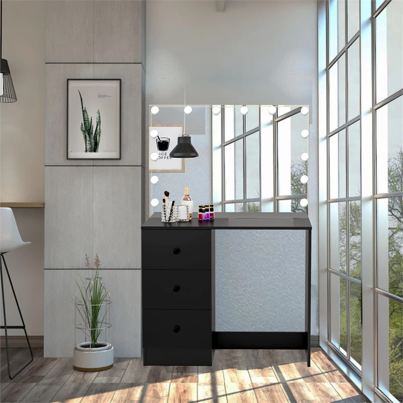Boahaus Amelia Vanity Desk (Black)