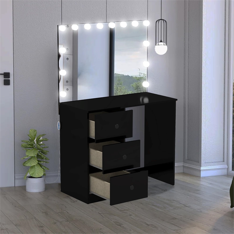 Boahaus Amelia Vanity Desk (Black)