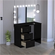 Boahaus Amelia Vanity Desk (Black)