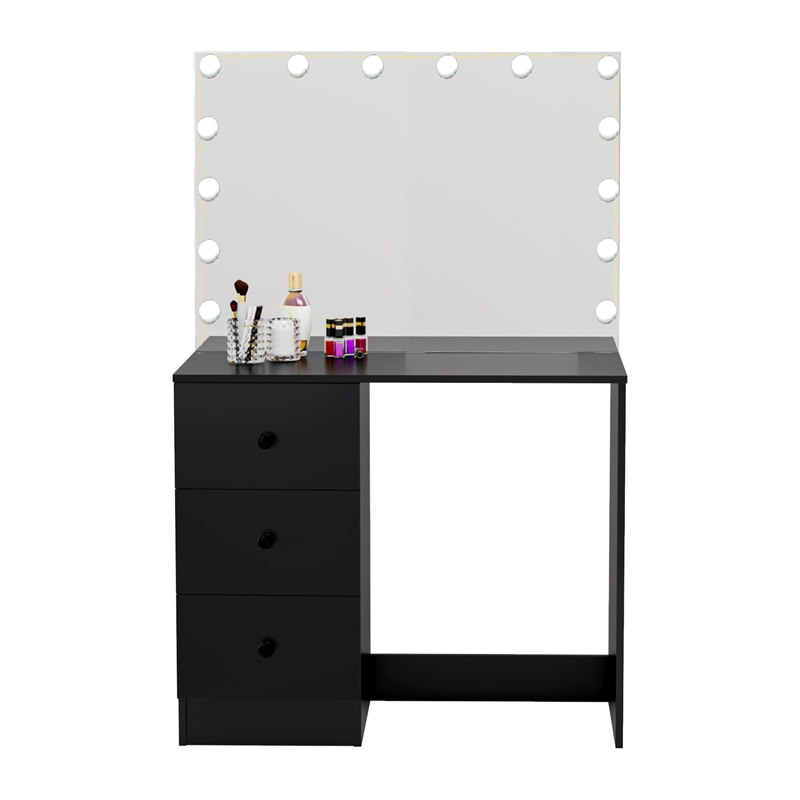 Boahaus Amelia Vanity Desk (Black)