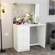 Boahaus Kira Vanity Desk (White)