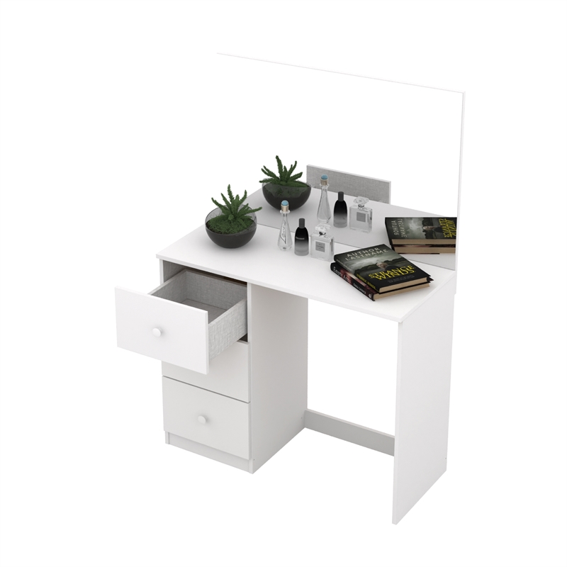 Boahaus Kira Vanity Desk (White)