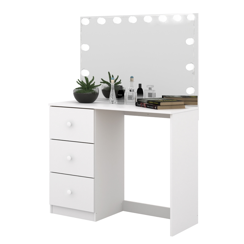 Boahaus Amelia Vanity Desk (White)
