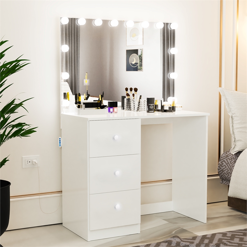 Boahaus Amelia Vanity Desk (White)