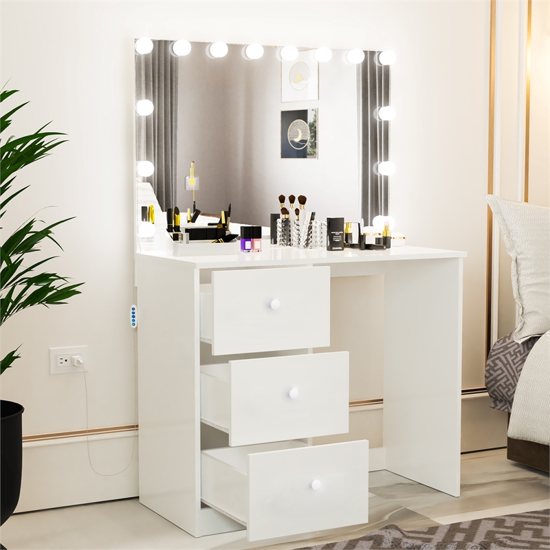 Boahaus Amelia Vanity Desk (White)