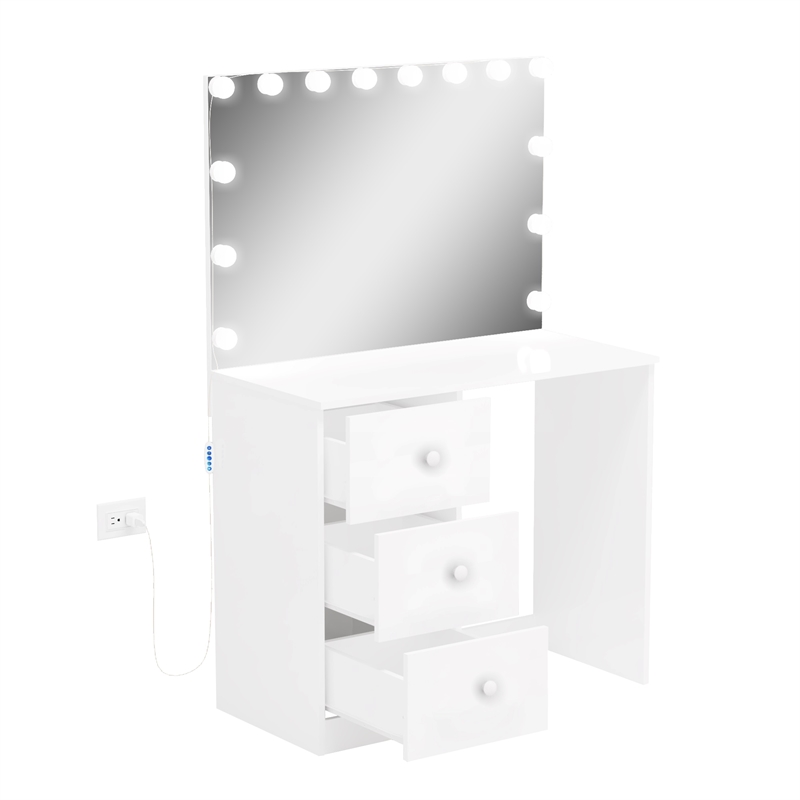 Boahaus Amelia Vanity Desk (White)
