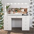 Boahaus Orla Vanity Desk (Crystal Knobs)