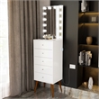Boahaus Carol Lighted Dresser Chest (White)